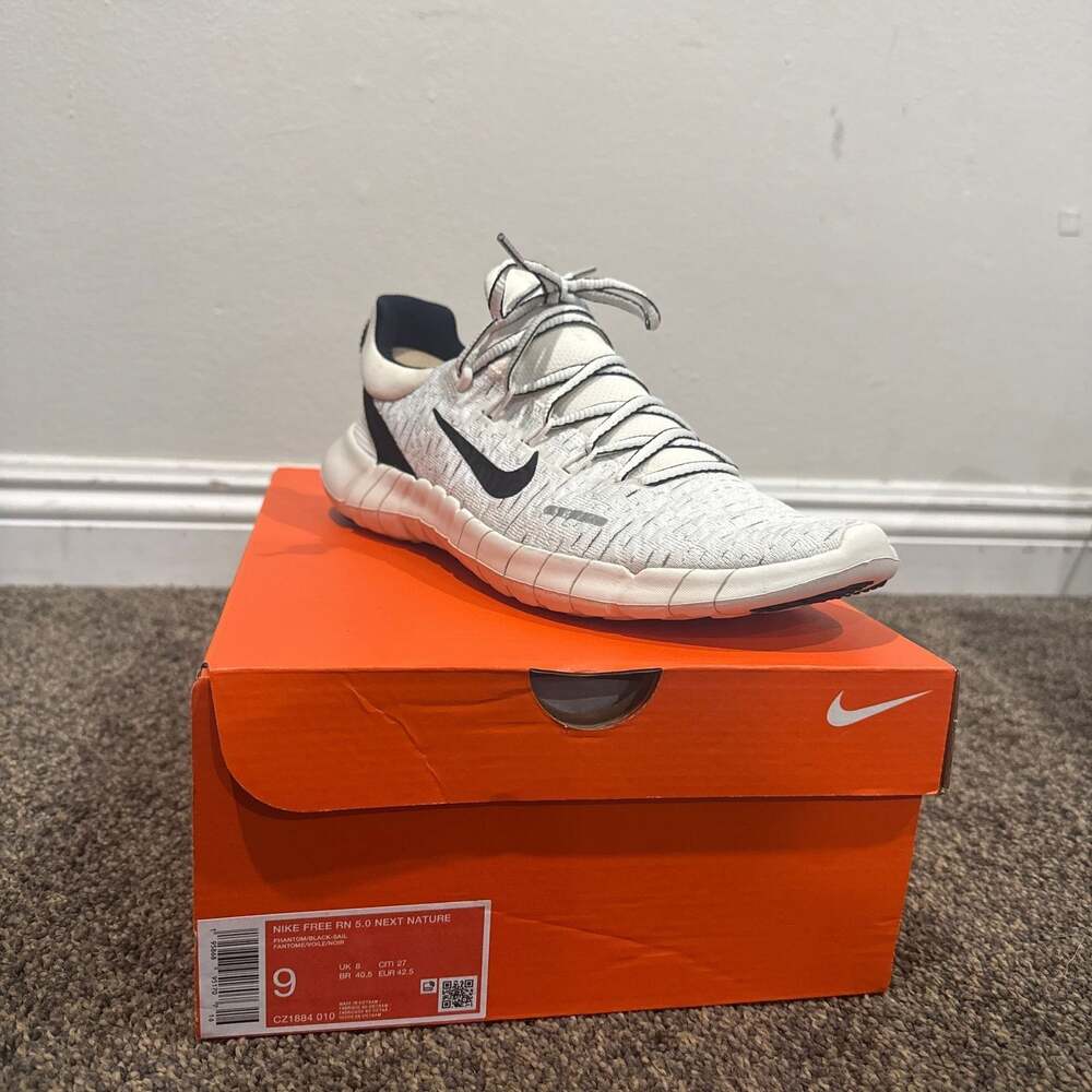 *Rare* Nike Free RN 5.0 Next Nature Running Shoes Phantom/Sail CZ1884-010 Mens S